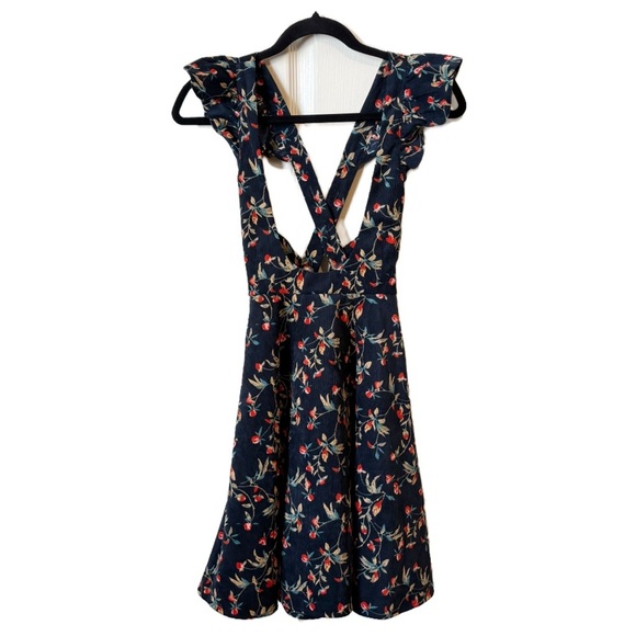 Joyfolie Mia Joy Floral Jumper Dress in Corduroy Girls Size 14 - Picture 2 of 11